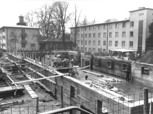 Bau Altenwohnheim Hermannstr. 01.04.1964 (Foto: Bürgerstiftung)