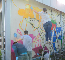 Graffiti-Workshop Anna-Freud-Schule (Foto: Jörn Heilmann)