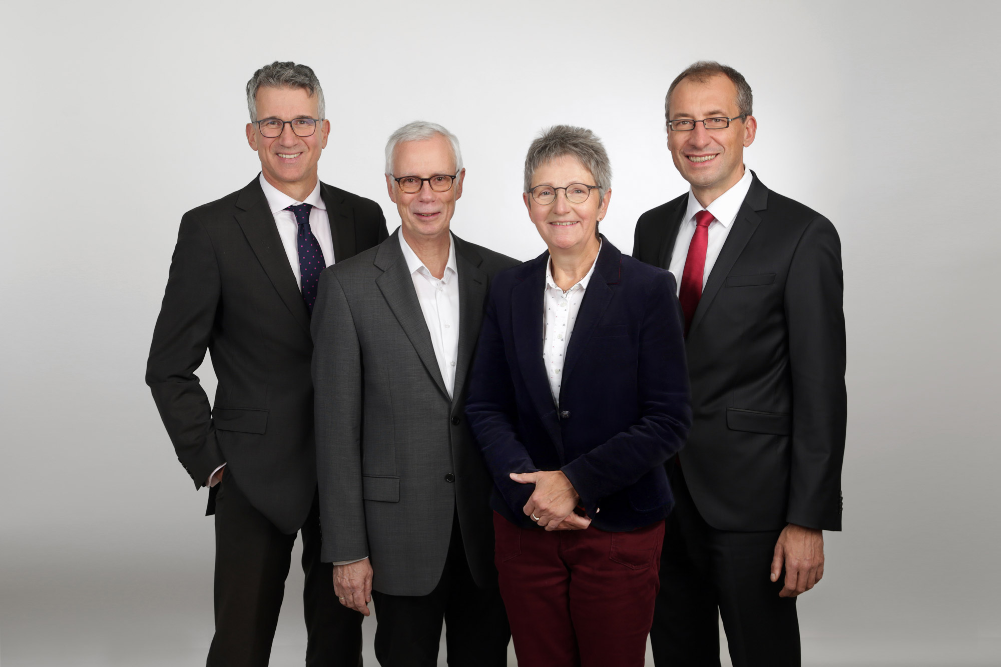 Dr. Markus Hoschek, Dr. Günther Wickop, Dagmar Rechenbach, Gerd Wieber (v.l.n.r.) - Foto: Benjamin Schenk - Fotostudio Hirch